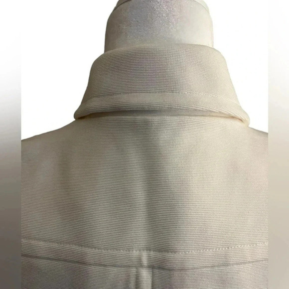 Chico’s Vintage Crop Jacket Silver Grommet Design - Picture 6 of 10